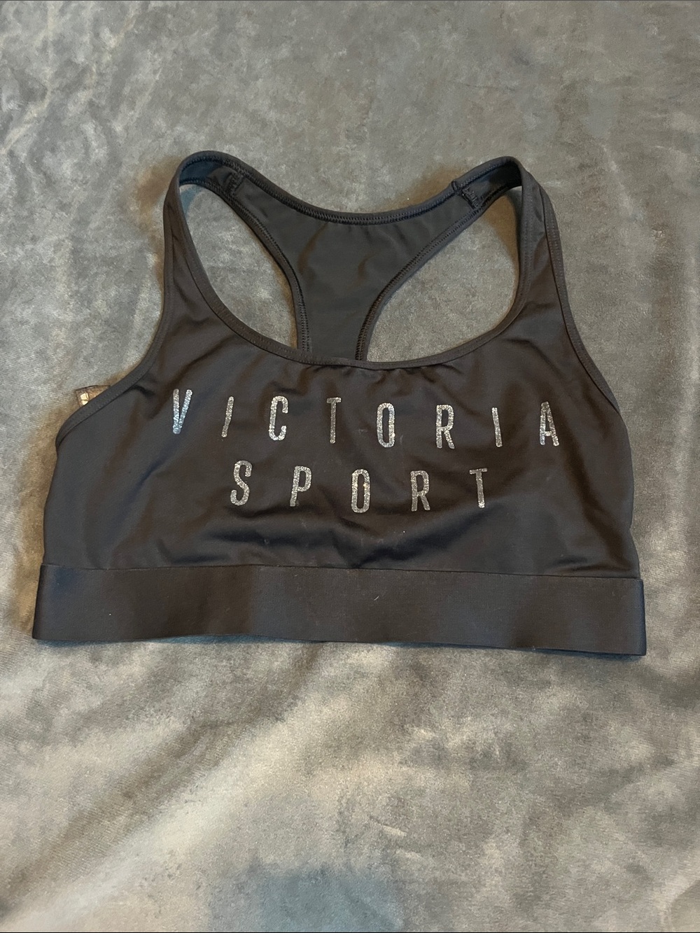 Victoria's Secret Black Racerback Victoria Sport Bra
